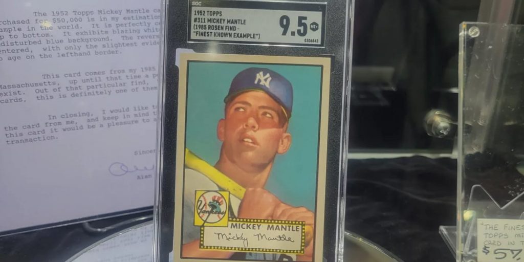1952 Topps Mickey Mantle SGC 9.5